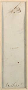 伦勃朗》，约1650-52年（纸上笔墨）。 作者 (attr. to) 伦勃朗·哈门兹。范瑞恩