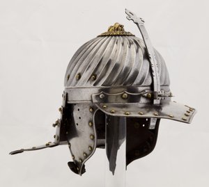 Zischägge，约1620-25年（钢，铁，黄铜和皮革） 作者 （attr.to）德国学校