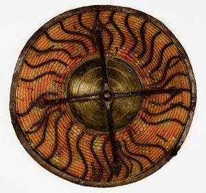 Kalkan，单手盾牌（木材，铁，纺织品，皮革和黄铜） 作者 （attr.to）土耳其语学校