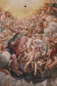亚当和夏娃之间的圣母，3660852 的细节 作者 (c.1489-1534) 科雷焦