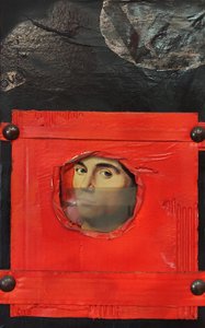 G.C.Riccardi, Breve corsa, 1986, Gemischte Technik, 60x80, Italien.