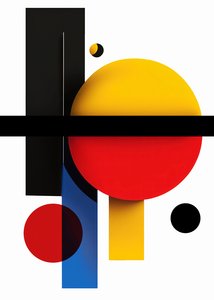 抽象几何图形美学壁纸，在线帆布按需打印 作者 法赫塔利·阿卜杜勒拉希姆
