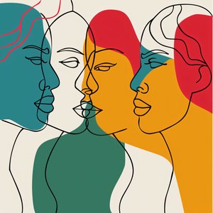 热闹的人群，色彩斑斓，墙面装饰 | 按需打印 作者 法赫塔利·阿卜杜勒拉希姆