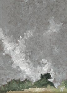 绿篱和云朵