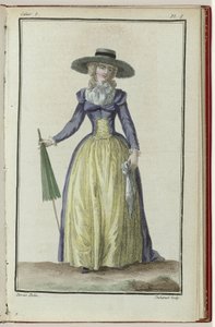Cabinet des Fashions 或 New Fashions，1786 年 3 月 1 日，第 8 笔记本，图版。 我