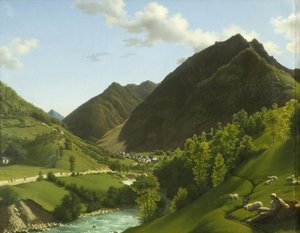 比利牛斯山脉的一个山谷 作者 阿尔勒·杜佩罗（ALRM Duperraux）