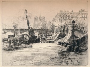 圣母院和白求恩码头，1915年 作者 肯普肯