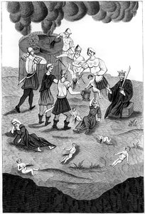 1849年，犹太人从基督教徒的血中为他们的神秘仪式献血 作者 比森