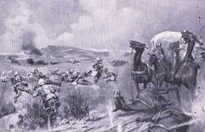 在Buffelspoort对车队的袭击，比勒陀利亚之后的插图：游击队战争，1902年