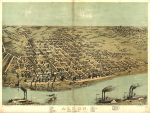 伊利诺伊州麦迪逊郡奥尔顿，1867 年。编号 73693340