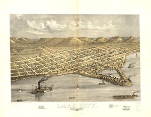 明尼苏达州瓦巴夏县湖城 1867 年。LOC 73693454