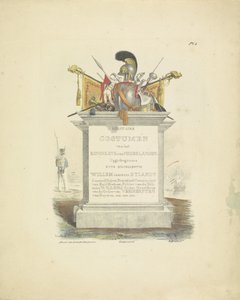 荷兰王国制服系列标题印刷品，1820-1825 年
荷兰王国的军装。献给威廉-范-比兰特阁下（实物上的系列标题）