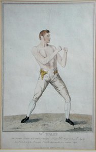 Wm. Eales，《科学教授的自卫态度》，1819年出版（蚀刻版）。 作者 A.伊斯顿