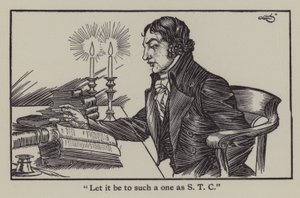 查尔斯·兰姆（Charles Lamb）的《埃利亚散文集》插图（石版画） 作者 加斯·琼斯（A. Garth Jones）
