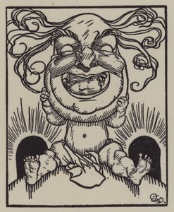 查尔斯-兰姆的《埃利亚文集》插图（平版）。 作者 加斯·琼斯（A. Garth Jones）