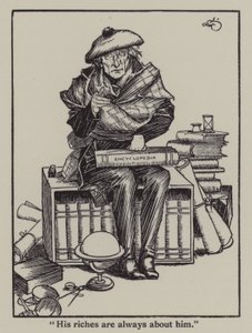 查尔斯-兰姆的《埃利亚文集》插图（平版）。 作者 加斯·琼斯（A. Garth Jones）