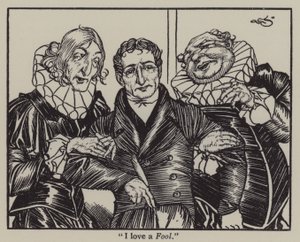 查尔斯·兰姆（Charles Lamb）的《埃利亚散文集》插图（石版画） 作者 加斯·琼斯（A. Garth Jones）