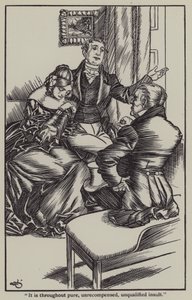 查尔斯·兰姆（Charles Lamb）的《埃利亚散文集》插图（石版画） 作者 加斯·琼斯（A. Garth Jones）