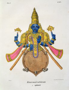 Kurma，由de Marlet雕刻（石版画） 作者 A.少
