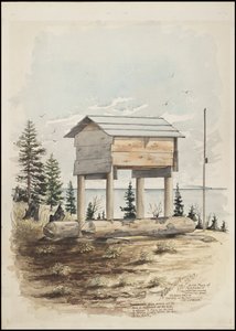 描绘奇珀瓦印第安“药人”“卡杜斯”埋葬地的图画、纳瓦霍沙画和乌鸦石画 作者 格罗斯曼