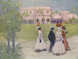 黑人去工作，巴巴多斯，1916年 作者 福雷斯特