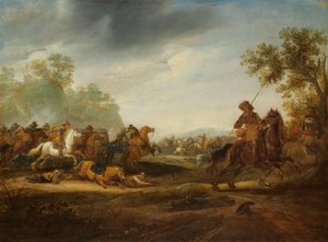 骑兵小规模战斗 作者 A. van Hoef（归因于）