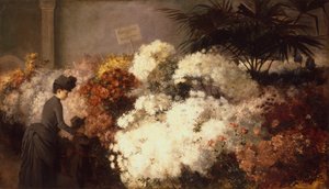 菊花展》（布面油画）