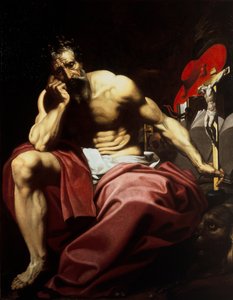 圣杰罗姆，约 1610 年（布面油画） 作者 亚伯拉罕 (attr.to) Janssens