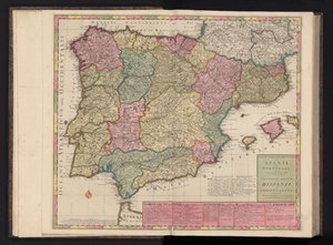 西班牙和葡萄牙地图
西班牙和葡萄牙军队路线图/Theatrum Martis in Hispania et Portugallia（标题见实物） 作者 安娜贝克