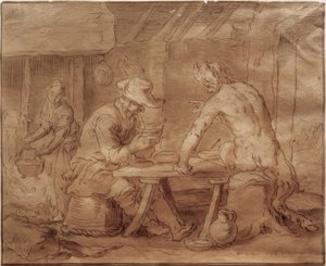 Der Satyr beim Bauern 作者 亚伯拉罕·布洛玛特（Abraham Bloemaert）