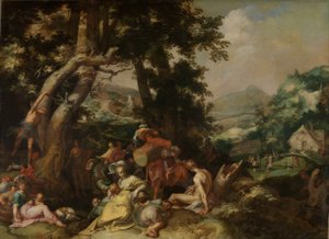 施洗者约翰的讲道 作者 亚伯拉罕·布洛玛特（Abraham Bloemaert）