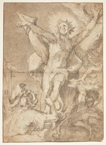 圣塞巴斯蒂安被罗马士兵绑在树上 作者 亚伯拉罕·布洛玛特（Abraham Bloemaert）