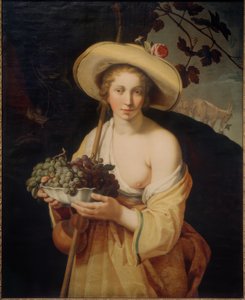 牧羊女与葡萄 作者 亚伯拉罕·布洛玛特（Abraham Bloemaert）