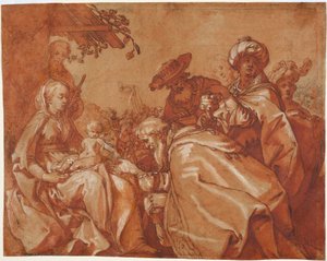 贤士的崇拜 作者 亚伯拉罕·布洛玛特（Abraham Bloemaert）