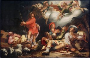向牧羊人报喜 作者 亚伯拉罕·布洛玛特（Abraham Bloemaert）