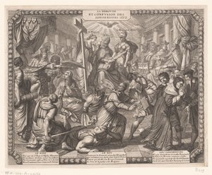 Aftocht der Jansenisten
Deroute et Confusion des Ianssenistes.(物体上的标题） 作者 亚伯拉罕·博斯（Abraham Bosse）