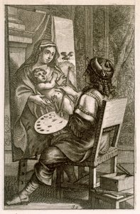 工作中的艺术家，来自&39;Recueil de Figures ..&39;，酒吧。巴黎，1737年