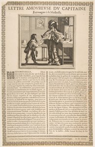 船长的情书，约1636年。 作者 亚伯拉罕·博斯（Abraham Bosse）