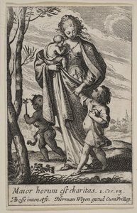 慈善机构，1636年。 作者 亚伯拉罕·博斯（Abraham Bosse）