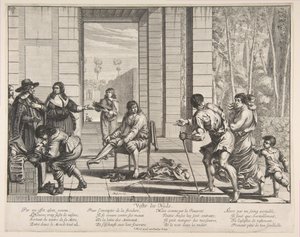 服装乞eg，1635年。 作者 亚伯拉罕·博斯（Abraham Bosse）