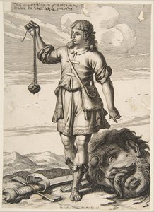 戴维（David）与巨人团长（1651）。 作者 亚伯拉罕·博斯（Abraham Bosse）
