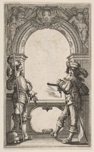Les GardesFrançaises的前奏曲，1632年。 作者 亚伯拉罕·博斯（Abraham Bosse）