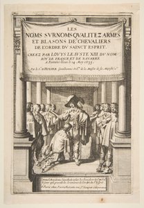 Pierre dHoziers的代表作昵称使骑士们的武器和徽章都受到了号称……，1634年。 作者 亚伯拉罕·博斯（Abraham Bosse）