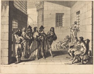 Gentry参观监狱 作者 亚伯拉罕·博斯（Abraham Bosse）