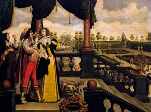 嗅觉，约1635年，亚伯拉罕-博斯（1604-1676），根据未知艺术家的5个系列的画作，法国。 作者 亚伯拉罕·博斯（Abraham Bosse）