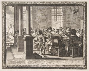 浪子回头宴会，ca。 1636。 作者 亚伯拉罕·博斯（Abraham Bosse）