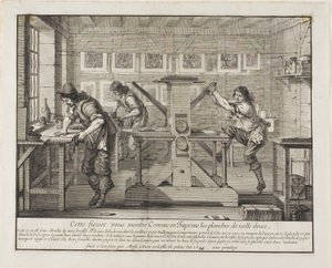 蚀刻机 - 版画家的商店 作者 亚伯拉罕·博斯（Abraham Bosse）