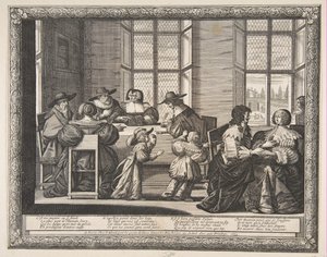 《婚姻合同》，1633年。 作者 亚伯拉罕·博斯（Abraham Bosse）