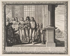 浪子换衣服，约。 1636。 作者 亚伯拉罕·博斯（Abraham Bosse）