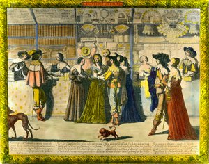 王宫的画廊 亚伯拉罕-博斯（1602-1676）17世纪的雕刻作品。私人收藏